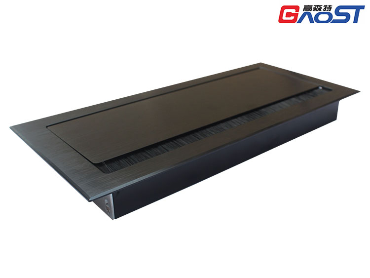 GS809-B毛刷翻盖多媒体桌面插座