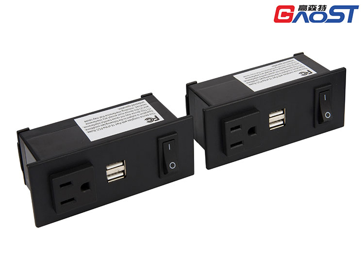 GS233-222暗装美式排插