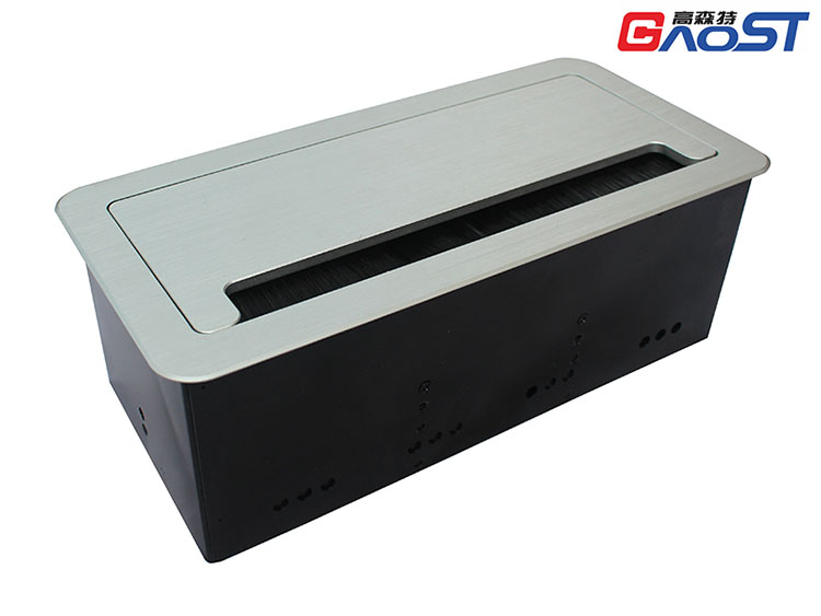 GS301毛刷翻盖多功能桌面插座