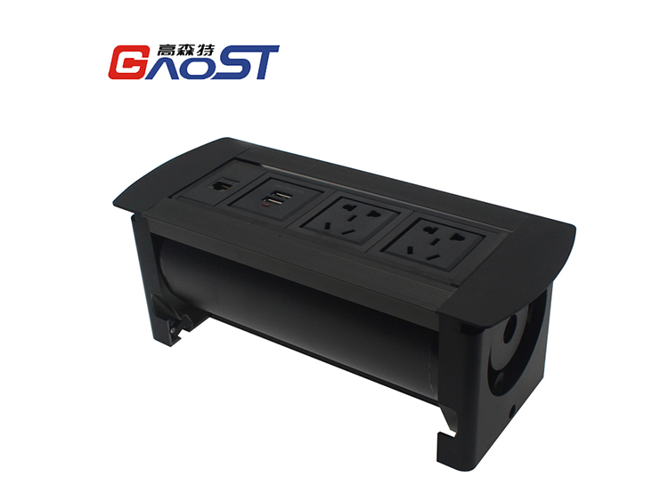 手动翻转桌面插座GS501-7