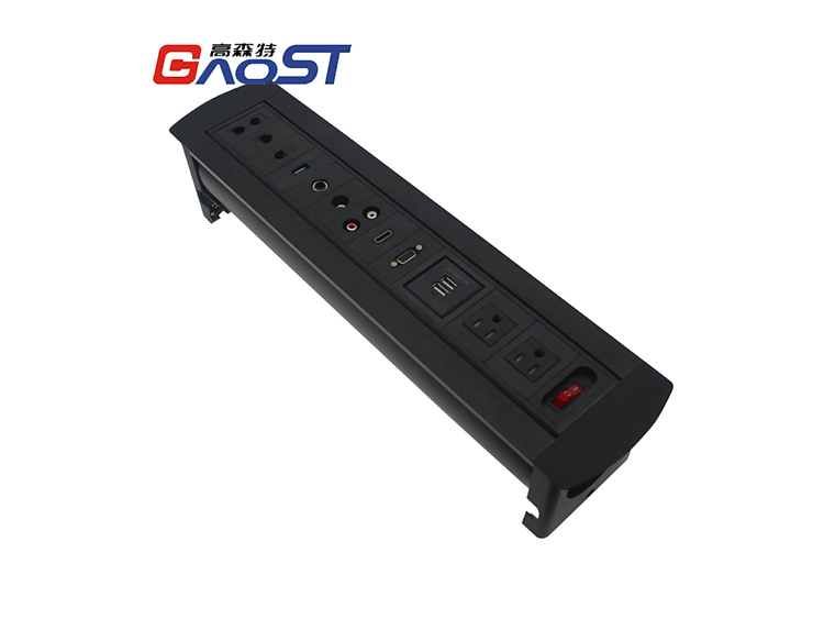 手动翻转桌面插座GS501-15