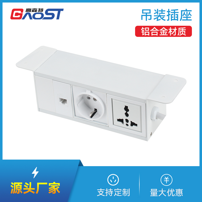 GS222-D欧标，万能，网，白色-吊装插座