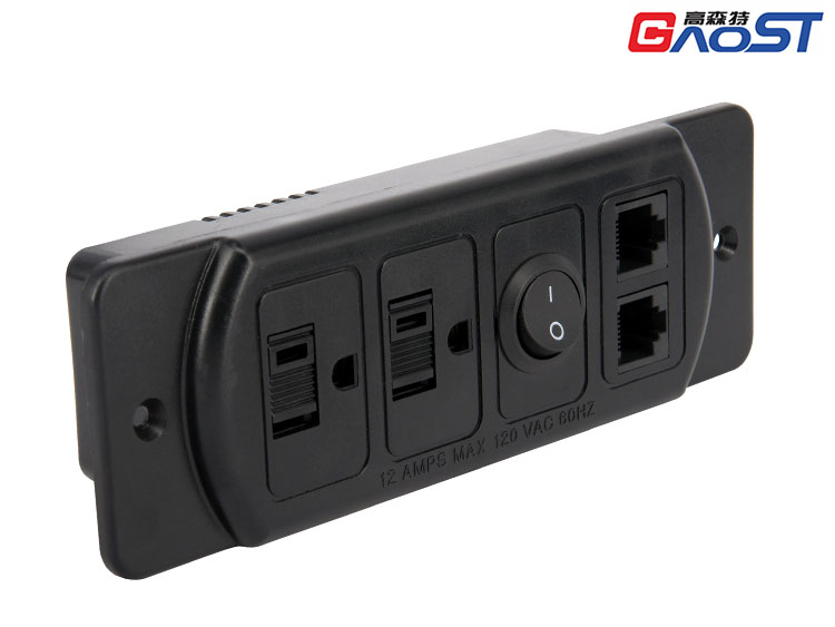 GS233-303暗装美式排插