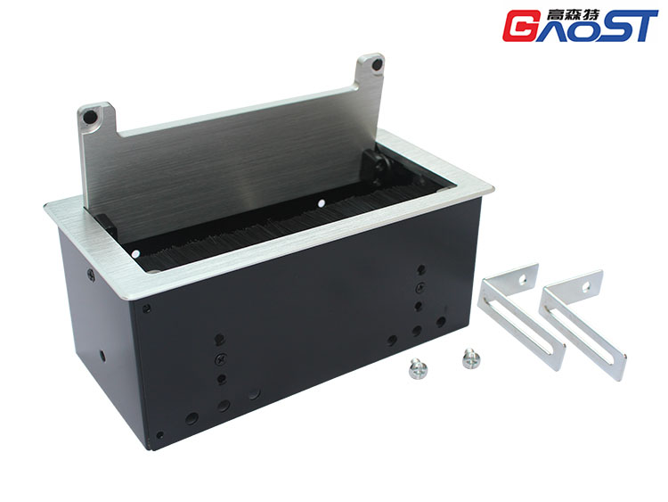 GS302铝合金缓开桌面插座